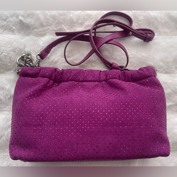 I.N.C. INTERNATIONAL CONCEPTS Rennata Clutch Crossbody Burnished Berry Purple - Picture 3 of 7